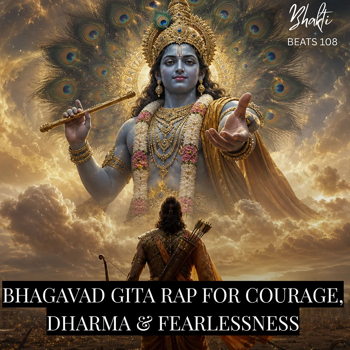 Bhagavad Gita Rap for Courage, Dharma & Fearlessness album cover